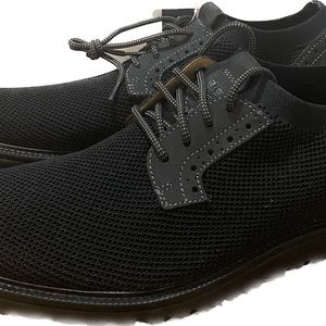 - Dockers Einstein Leather & Knit black oxford shoes size 10 Men's $45